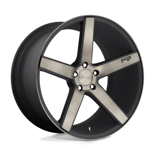 Niche M134 MILAN Matte Black Ddt Machined 20x8.5 +35 5x114.3mm 72.6mm