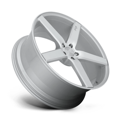 Niche M135 MILAN Gloss Silver Machined 20x8.5 +35 5x114.3mm 72.6mm