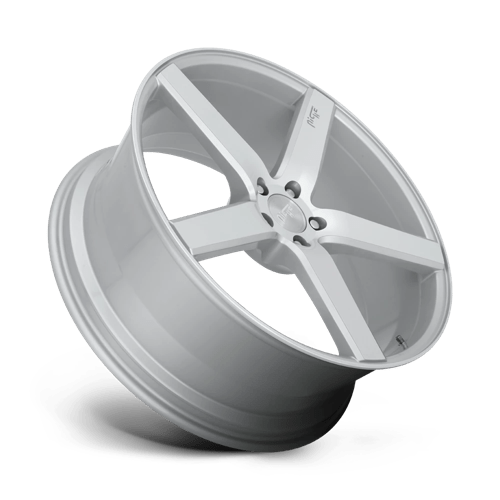 Niche M135 MILAN Gloss Silver Machined 18x8 +40 5x114.3mm 72.6mm