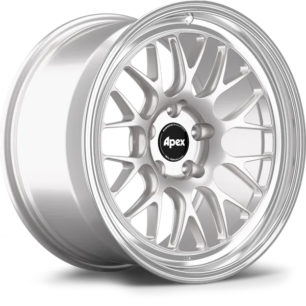 Apex Touring Line Forged ML-10RT Machined Lip Race Silver Tesla Fitment