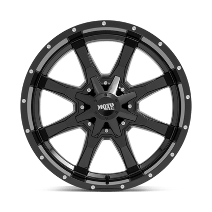 Moto Metal MO970 Gloss Black W/ Spot Milled Lip 16x8 0 6x135|6x139.7mm 106.1mm