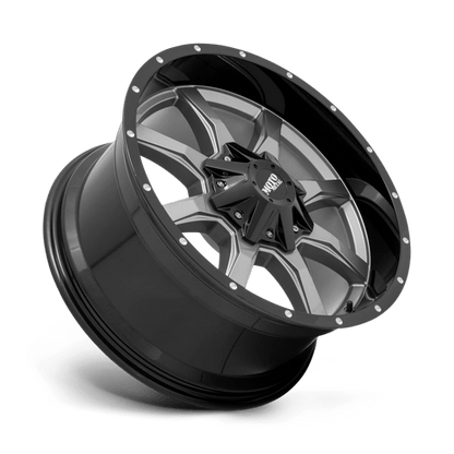 Moto Metal MO970 Gloss Gray Center W/ G-blk Lip 20x10 -24 6x135|6x139.7mm 106.1mm