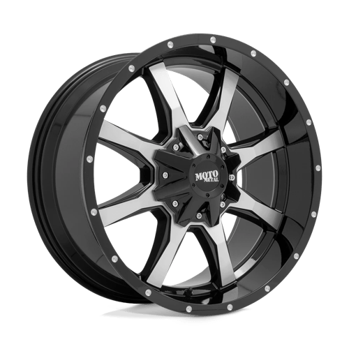 Moto Metal MO970 Gloss Black W/ Machined Face 18x10 -24 6x135|6x139.7mm 106.1mm