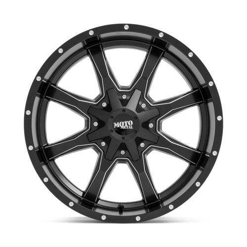 Moto Metal MO970 Semi Gloss Black Milled 20x9 +18 8x180mm 124.2mm