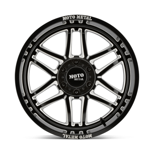 Moto Metal MO992 FOLSOM Gloss Black Milled 20x12 -44 6x139.7mm 106.1mm