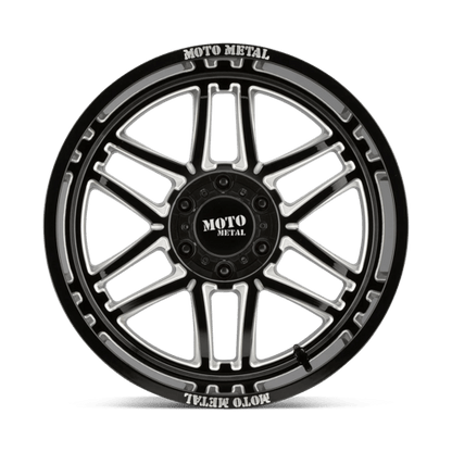 Moto Metal MO992 FOLSOM Gloss Black Milled 22x10 -18 8x165.1mm 125.5mm