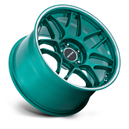 Motegi MR158 TSUBAKI Hokkaido Green W/ Machined Lip 18x9.5 +35 5x120mm 74.1mm