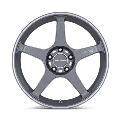 Motegi MR159 BATTLE V Gunzilla W Machined Lip Stripe 18x8.5 +35 5x114.3mm 72.6mm