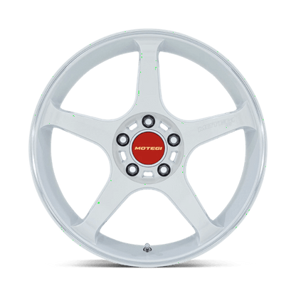 Motegi MR159 BATTLE V Matsuri White Pearl Mach Lip 17x8.5 +30 5x100mm 56.2mm