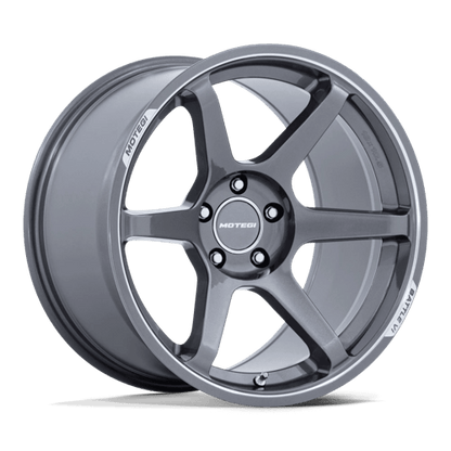 Motegi MR160 BATTLE VI Gloss Gunzilla W/ Machined Lip 18x9.5 +35 5x120mm 74.1mm