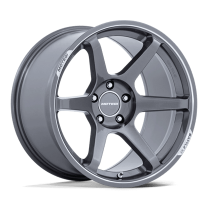 Motegi MR160 BATTLE VI Gloss Gunzilla W/ Machined Lip 18x10.5 +25 5x120mm 74.1mm