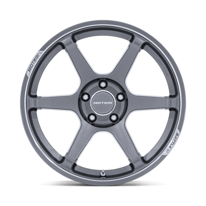 Motegi MR160 BATTLE VI Gloss Gunzilla W/ Machined Lip 19x8.5 +20 5x114.3mm 72.6mm