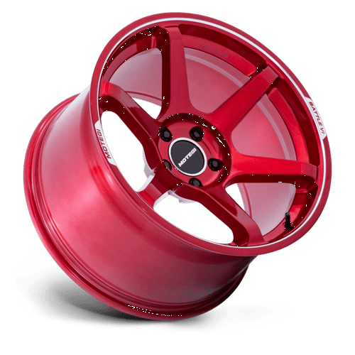 Motegi MR160 BATTLE VI Cherry Red Metallic W/ Mch Lip 18x9.5 +35 5x114.3mm 72.6mm