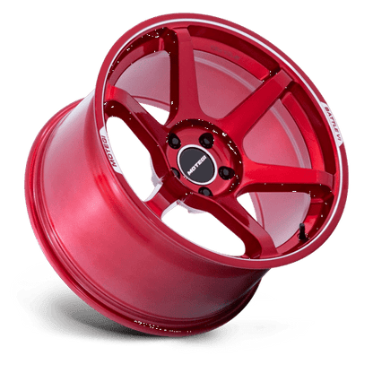 Motegi MR160 BATTLE VI Cherry Red Metallic W/ Mch Lip 18x9.5 +40 5x114.3mm 72.6mm