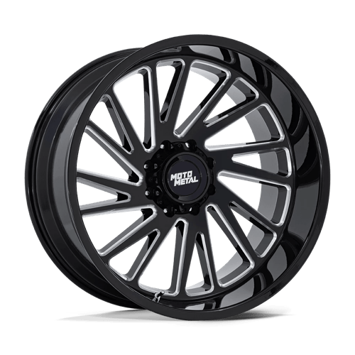 Moto Metal MO811 COMBAT Gloss Black Milled 22x10 -18 5x127mm 71.5mm