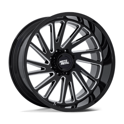 Moto Metal MO811 COMBAT Gloss Black Milled 22x10 -18 5x127mm 71.5mm