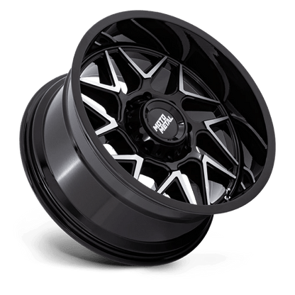 Moto Metal MO812 TURBINE Gloss Black W/ Machined Face 20x9 +20 8x170mm 125.1mm