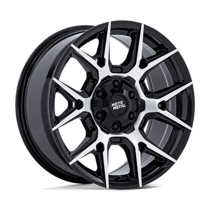 Moto Metal MO813 MASON Gloss Black W/ Machined Face 20x9 +10 6x135|6x139.7mm 95.1mm