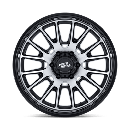 Moto Metal MO814 TEKTON Gloss Black W/ Machined Face 20x10 -18 5x127mm 71.5mm