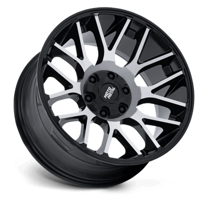 Moto Metal MO816 OVERLOOK Gloss Black W/ Machined Face 20x9 +1 8x180mm 124.2mm