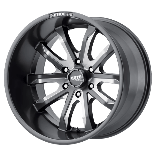 Moto Metal MO983 DAGGER Satin Gray Milled 20x9 +30 6x114.3mm 72.6mm