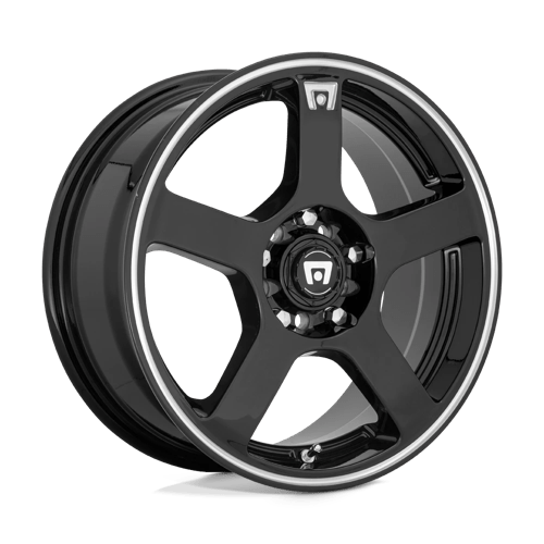 Motegi MR116 FS5 Gloss Black W/ Machined Flange 17x7 +40 5x100|5x114.3mm 72.6mm