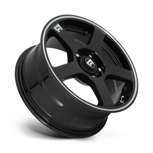 Motegi MR116 FS5 Gloss Black W/ Machined Flange 16x7 +40 5x108|5x114.3mm 72.6mm