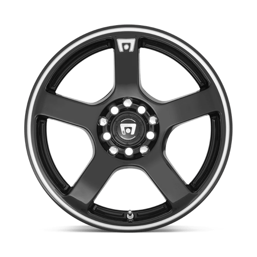 Motegi MR116 FS5 Gloss Black W/ Machined Flange 17x7 +40 5x100|5x114.3mm 72.6mm