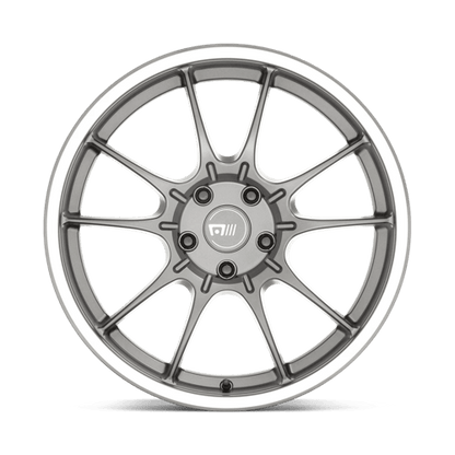 Motegi MR152 SS5 Gunmetal W/ Machined Lip 18x8.5 +30 5x100mm 56.2mm