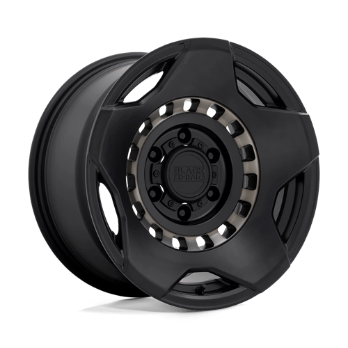 Black Rhino MUZZLE Matte Black W/ Mach Tint Ring 17x9 -18 5x127mm 71.5mm