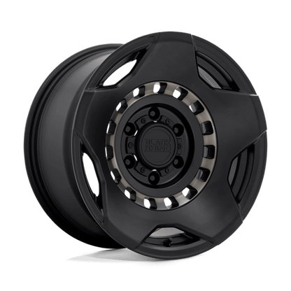 Black Rhino MUZZLE Matte Black W/ Mach Tint Ring 17x9 0 6x135mm 87.1mm