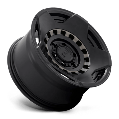Black Rhino MUZZLE Matte Black W/ Mach Tint Ring 17x9 -18 6x139.7mm 112.1mm