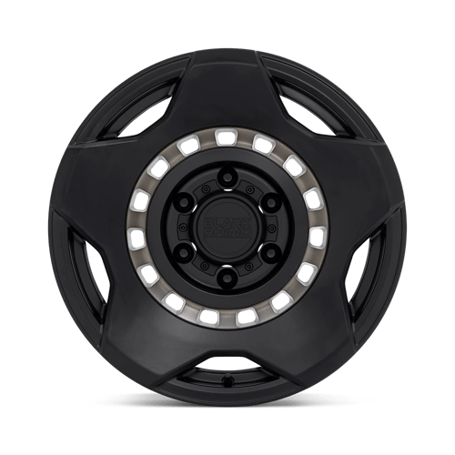 Black Rhino MUZZLE Matte Black W/ Mach Tint Ring 20x9 +12 6x135mm 87.1mm