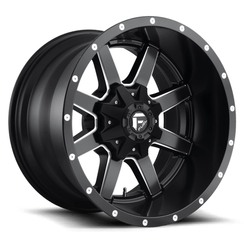 Fuel Offroad D538 MAVERICK Matte Black Milled 20x12 -44 6x135|6x139.7mm 106.1mm