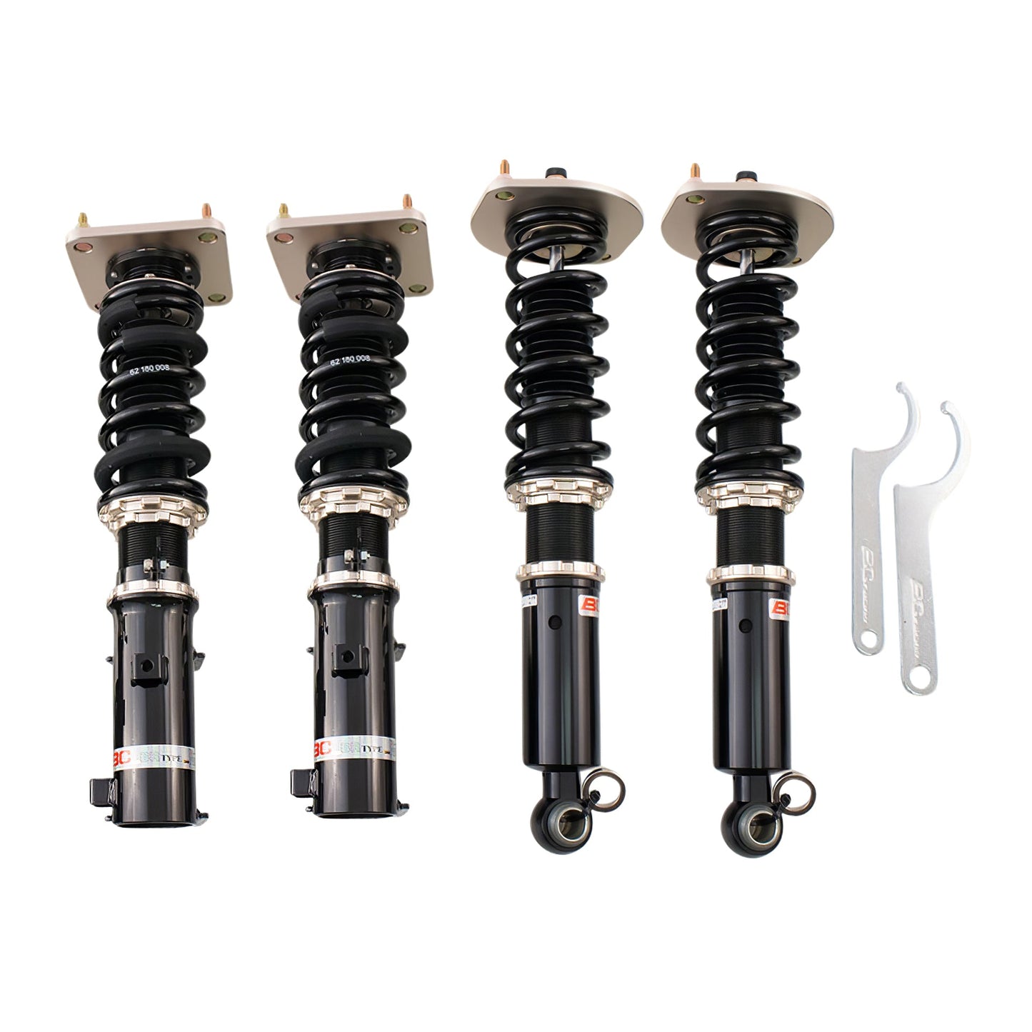 BC Racing BR Series coilovers on white background