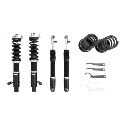 BC Racing coilover lowering data