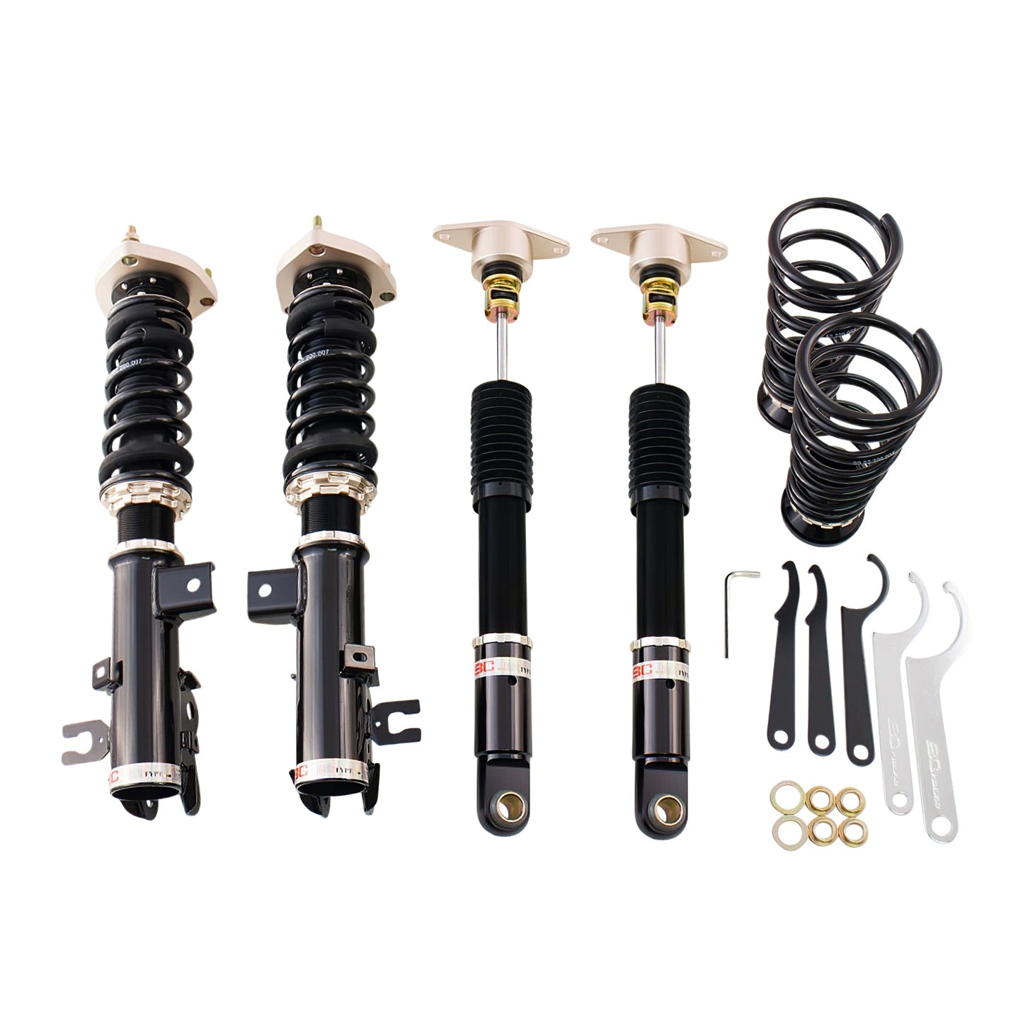 BC Racing BR Series coilovers on white background