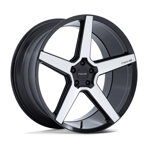 Niche NC283 MODENA Gloss Black W/ Machined Face 20x10.5 +38 5x120mm 72.6mm