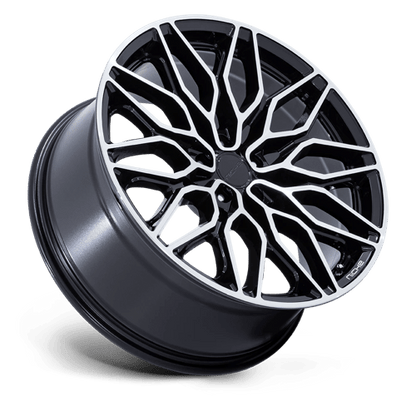 Niche NC277 CALABRIA 5 Gloss Black Machined 22x9 +27 5x112mm 66.6mm
