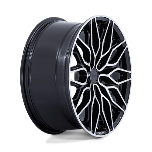 Niche NC277 CALABRIA 5 Gloss Black Machined 22x9 +27 5x112mm 66.6mm