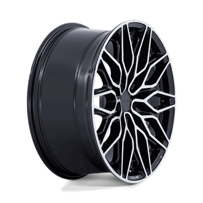 Niche NC277 CALABRIA 5 Gloss Black Machined 22x9 +27 5x112mm 66.6mm