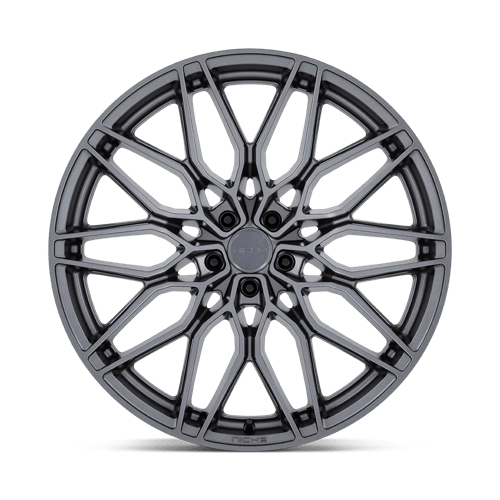 Niche NC277 CALABRIA 5 Matte Gunmetal 22x10.5 +18 5x115mm 72.6mm