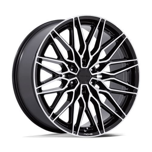 Niche NC278 CALABRIA 6 Gloss Black W/ Machined 20x9.5 +30 6x139.7mm 106.1mm