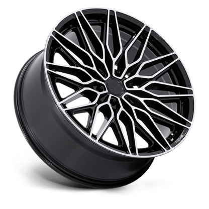 Niche NC278 CALABRIA 6 Gloss Black W/ Machined 22x9.5 +30 6x135mm 87.1mm