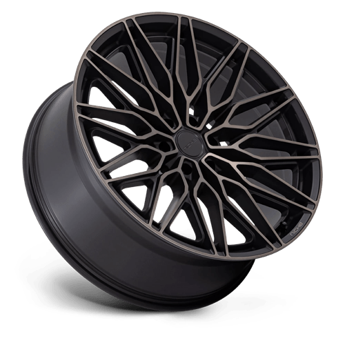 Niche NC278 CALABRIA 6 Matte Black Machined Dark Tint 22x9.5 +19 6x139.7mm 106.1mm