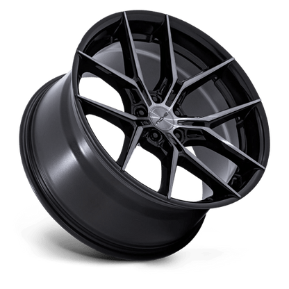 Niche NC279 PRODIGY 5 Gloss Black Dark Tinted Clear 20x9 +27 5x120mm 72.6mm