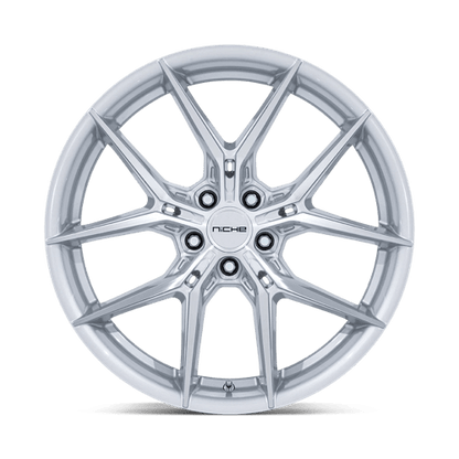 Niche NC279 PRODIGY 5 Silver W/ Machined Face 22x9 +15 5x115mm 72.6mm