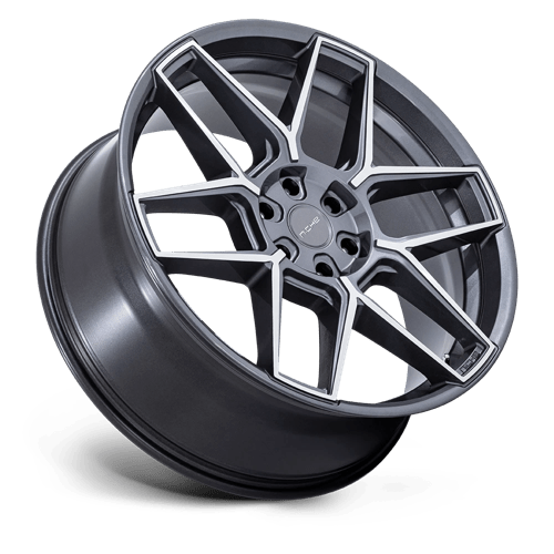 Niche NC281 RISE Anthracite W/ Machined Face 24x10 +30 5x127mm 71.5mm