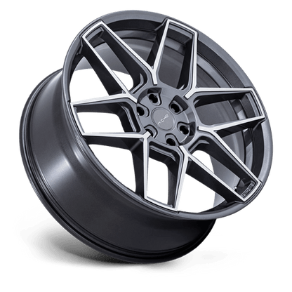 Niche NC281 RISE Anthracite W/ Machined Face 24x10 +30 5x127mm 71.5mm