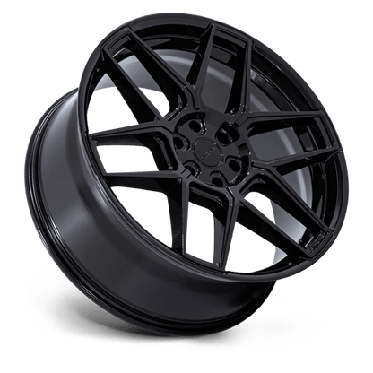 Niche NC281 RISE Gloss Black 20x9 +15 5x112mm 66.6mm